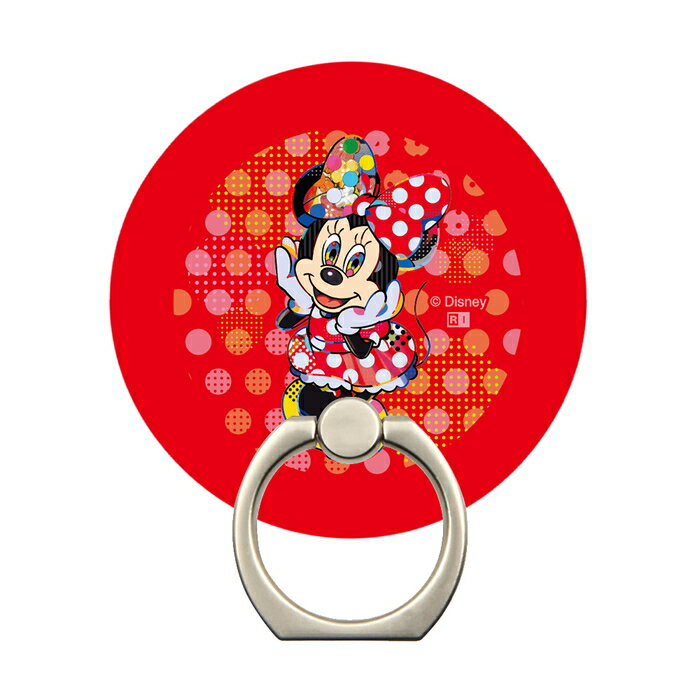 乐天商城 - スマホリング ミニー Mika Pikazo ミカピカゾ ディズニー キャラクター マグネット 着脱簡単 貼るだけ 取り外し可能 かわいい おしゃれ 人気 スマホ リング マグネットシール 強力 磁石 リングステッカー 付属 落下防止 動画視聴 スタンド シール プレート