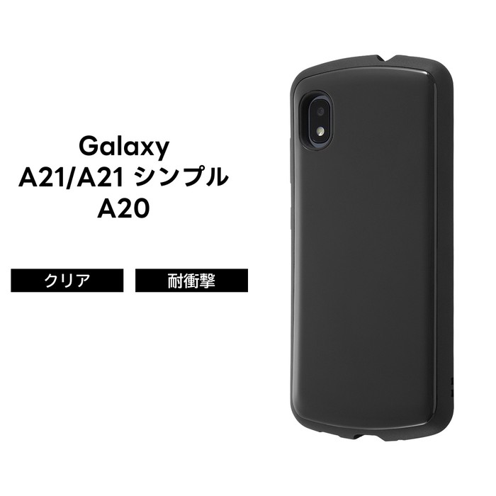乐天商城 - Galaxy A21 ケース 耐衝撃 シンプル GalaxyA20 docomo SC 42A au SCV49 SCV46 ギャラクシーA21 カメラ保護 ブラック スマホケース