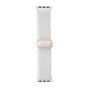 アップルウォッチ バンド ナイロン ホワイト ストレッチナイロン 38mm 40mm 41mm おしゃれ かわいい レディース スポーツ アップルウォッチ バン...