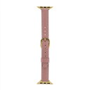 アップルウォッチ バンド 本革 レザー スリムレザー ダスティピンク 38mm 40mm 41mm おしゃれ かわいい レディース スポーツ アップルウォッチ ...