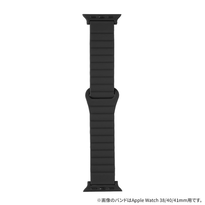 アップルウォッチ バンド マグネットシリコン マグネット シリコンバンド ブラック 42mm 44mm 45mm おしゃれ かわいい レディース アパレル アップルウォッチ バンド Apple watch ベルト Apple watch バンド