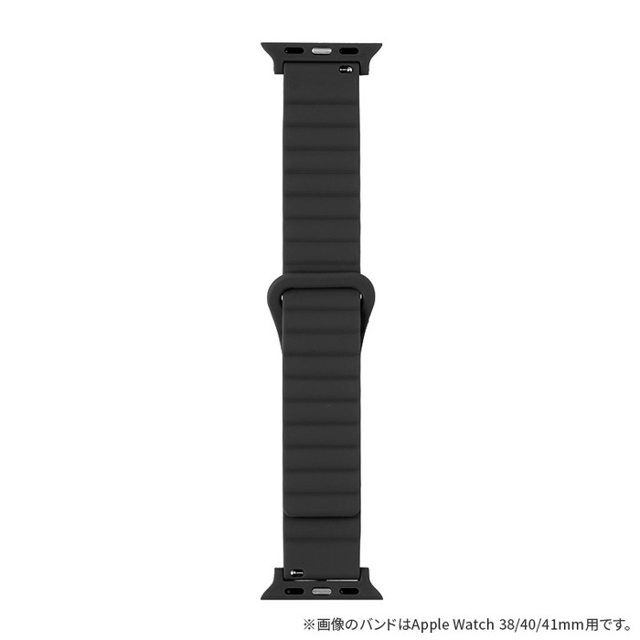 アップルウォッチ バンド マグネットシリコン マグネット シリコンバンド ブラック 42mm 44mm 45mm おしゃれ かわいい レディース アパレル アップルウォッチ バンド Apple watch ベルト Apple watch バンド