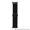 アップルウォッチ バンド ナイロン ブラック ストレッチナイロン 42mm 44mm 45mm おしゃれ かわいい レディース スポーツ アップルウォッチ バン...