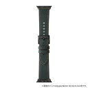 アップルウォッチ バンド ベーシックレザー レザー グリーン 42mm 44mm 45mm おしゃれ かわいい レディース アパレル アップルウォッチ バンド ...