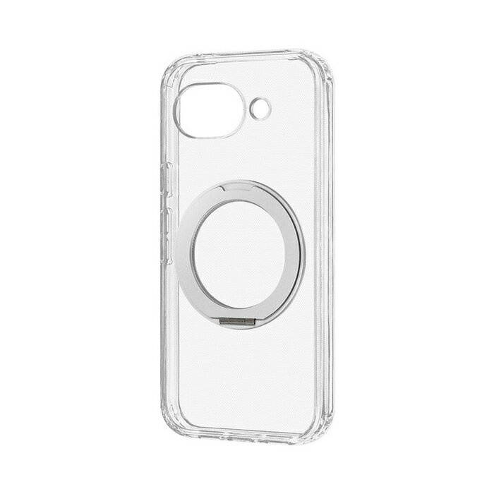乐天商城 - Google Pixel 10a ケース リング付 マグネット Pixel10a グーグルピクセル10a MagSafe対応 マグネットアクセサリ スマホスタンド 動画視聴 縦置き 横置き 黄変しない 黄ばみにくい 指紋防止 背面クリア シルバー カバー ハイブリッド スマホケース スマホカバー