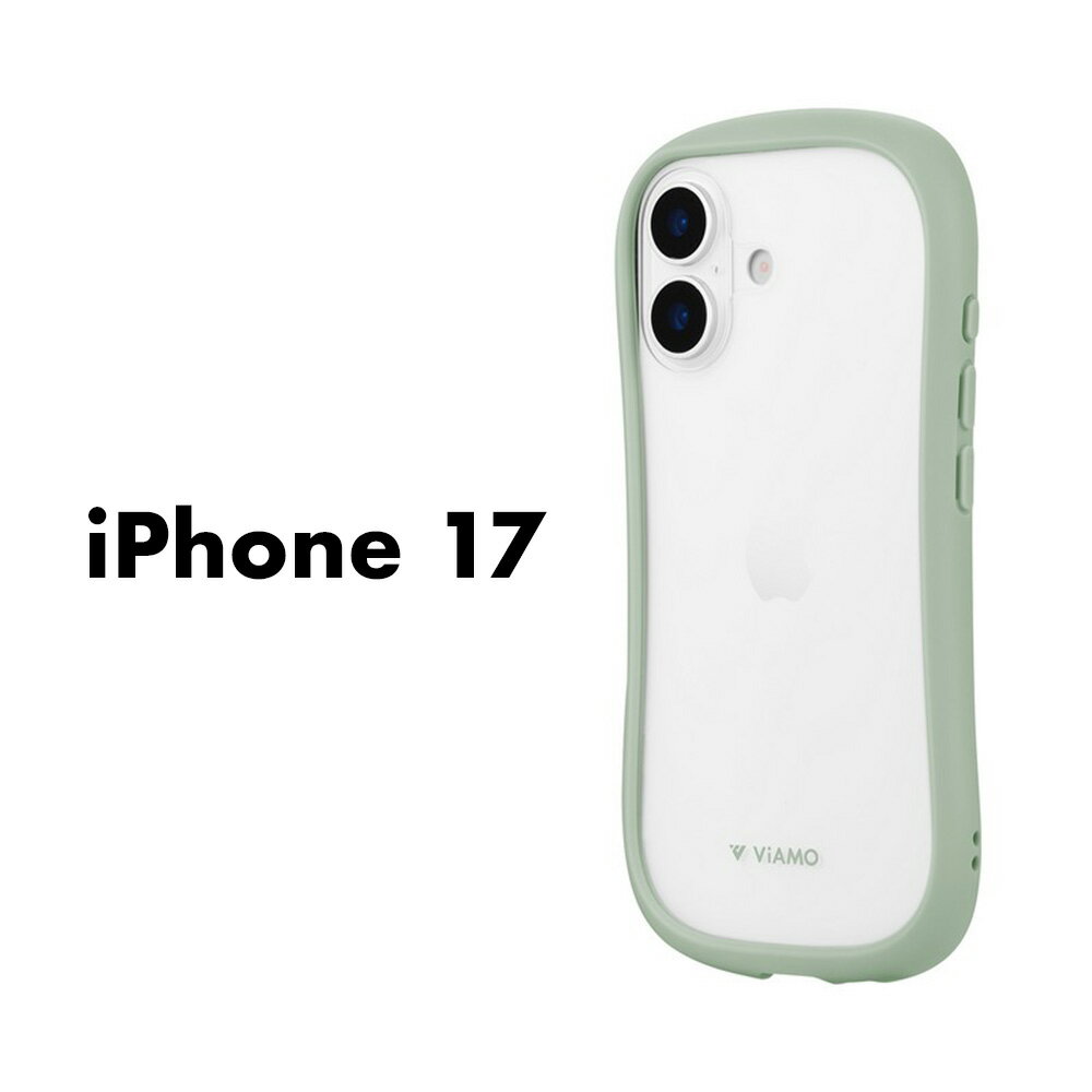 Rakuten - iPhone17 ケース ViAMO freely ミント 耐衝撃 ハイブリッドケース 背面クリア ガラス 高硬度10H TPU ハニカム構造 ラウンドデザイン 持ちやすい レンズ保護 ストラップホール付き ショルダーストラップ対応 ス