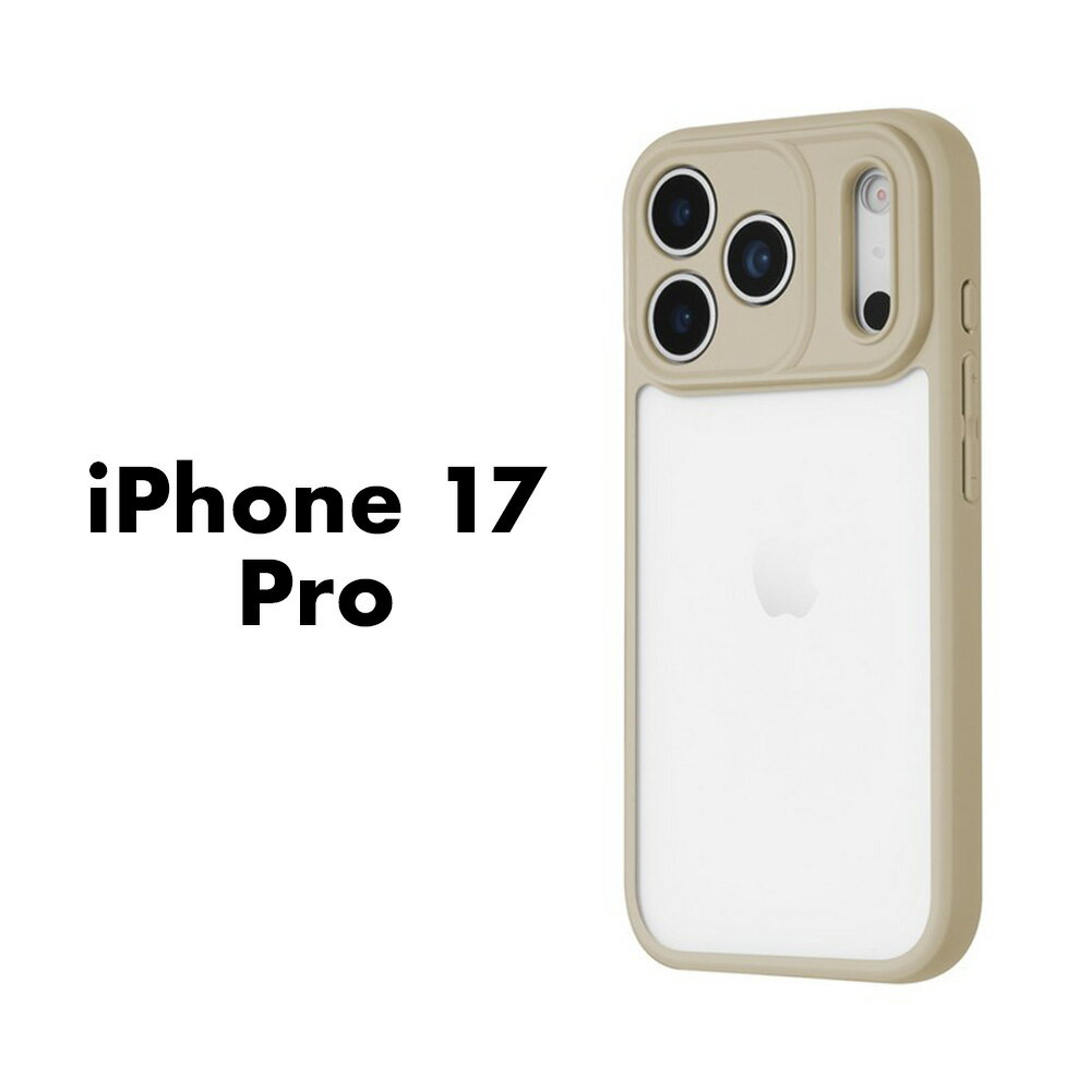 Rakuten - iPhone17Pro ケース Velta ベージュ 耐衝撃 ハイブリッドケース 背面クリア ポリカーボネート TPU 柔軟 割れにくい レンズ保護 精密設計 ストラップホール搭載 スマホケース カバー アイフォン17プロ シンプル お