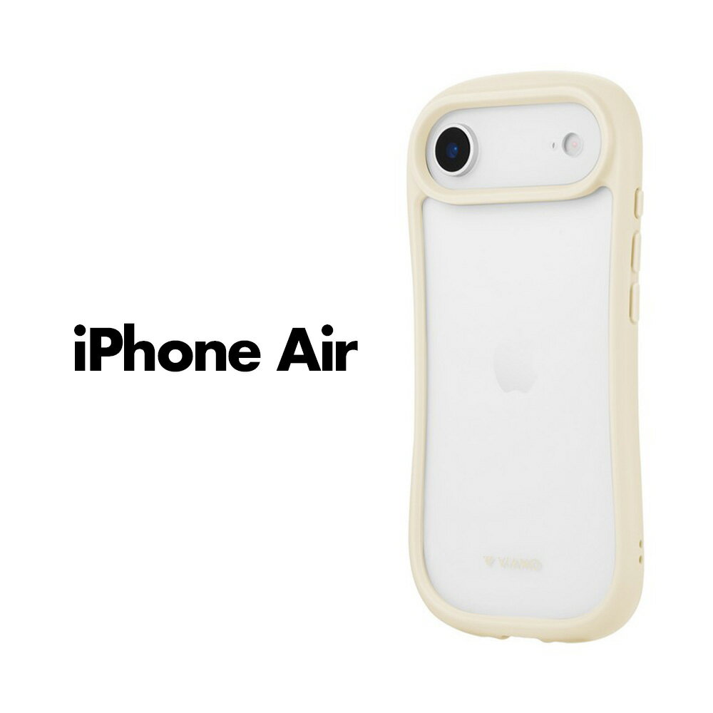 樂天商城 - iPhoneAir ケース ViAMO freely ミルクホワイト 耐衝撃 ハイブリッドケース 背面クリア ガラス 高硬度10H TPU ハニカム構造 ラウンドデザイン 持ちやすい レンズ保護 ストラップホール付き ショルダーストラッ