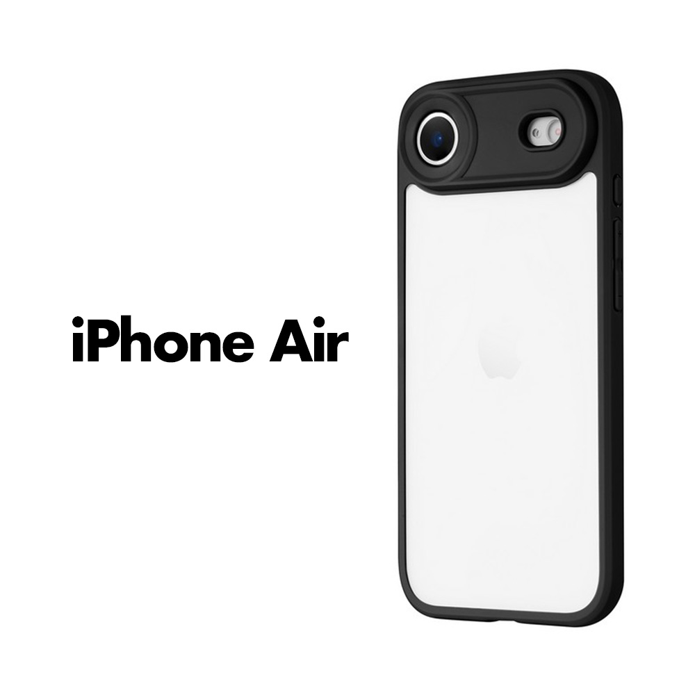 乐天商城 - iPhoneAir ケース Velta ブラック 耐衝撃 ハイブリッドケース 背面クリア ポリカーボネート TPU 柔軟 割れにくい レンズ保護 精密設計 ストラップホール搭載 スマホケース カバー アイフォン17エアー シンプル おし