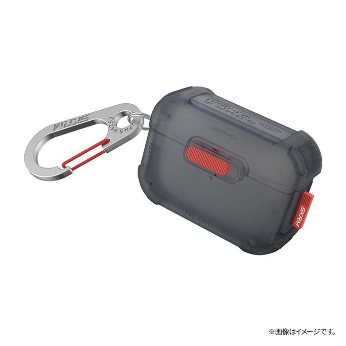 ★ポイント10倍 11/30 23:59迄★AirPods Pro 2 ケース 耐衝撃 かっこいい カラビナ 衝撃吸収 TPU ハイブリッド エアーポッズプロ2...