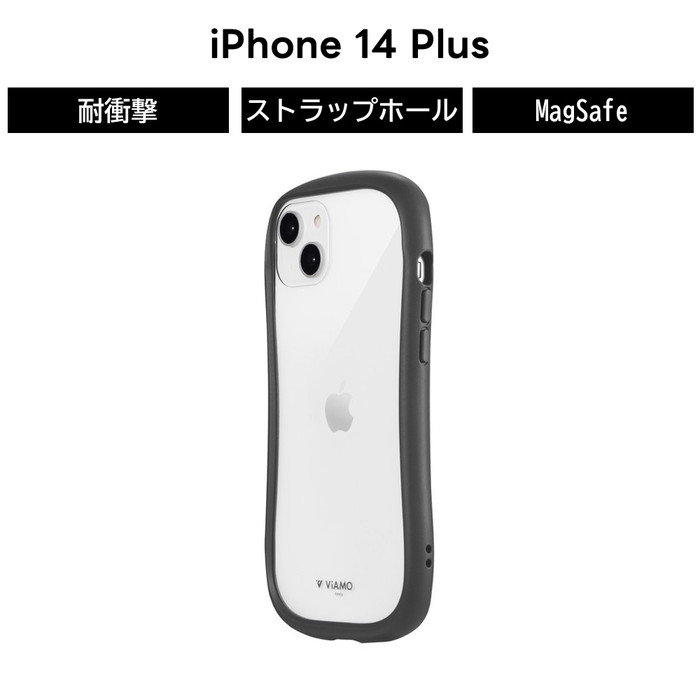 乐天商城 - iPhone 14 Plus ケース iPhone 14 Plus ケース クリア 高透明 背面クリア 耐衝撃 耐傷 ダークグレー グレー 灰色 ハイブリッドケース かわいい おしゃれ ストラップホール アイフォン14Plus 耐衝撃 カメラ保護 TPU素材 スマホカバー ス