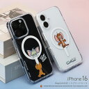 iPhone16 ケース MagSafe対応 トムとジェリー PGA ハイブリッドケース クリア TPU PC 耐衝撃 ストラップホール付 ワイヤレス充電対応 キャラクター かわいい スマホケース アイフォン16 カバー ワーナー トムジェリ 送料無料