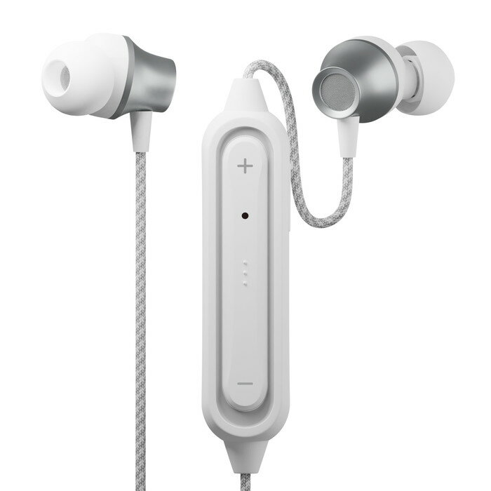 イヤホン ワイヤレス Bluetooth 5.0 ワイヤレスイヤホン ステレオ タフケーブル カナルタイプ ホワイト ブルートゥース iPhone