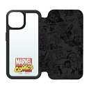 iPhone15 ガラス手帳型ケース MARVEL マーベル iPhoneケース キャラクター かわいい カード収納 ポケット 背面クリア クリアケース MARVEL ケース フリップケース スマホケース ソフト ハード