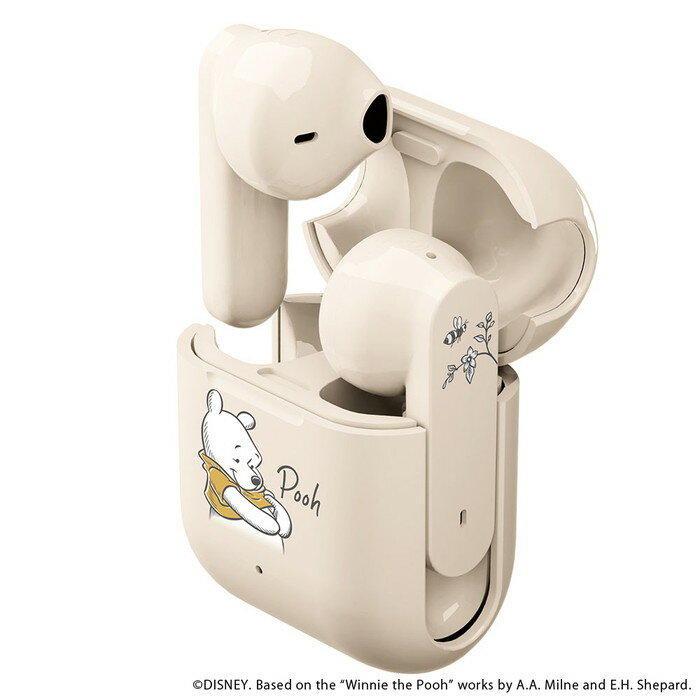 ★ポイント10倍 11/30 23:59迄★ワイヤレスイヤホン ディズニー くまのぷーさん PGA Bluetooth 5.3 インナーイヤー型 完全ワイヤレス...