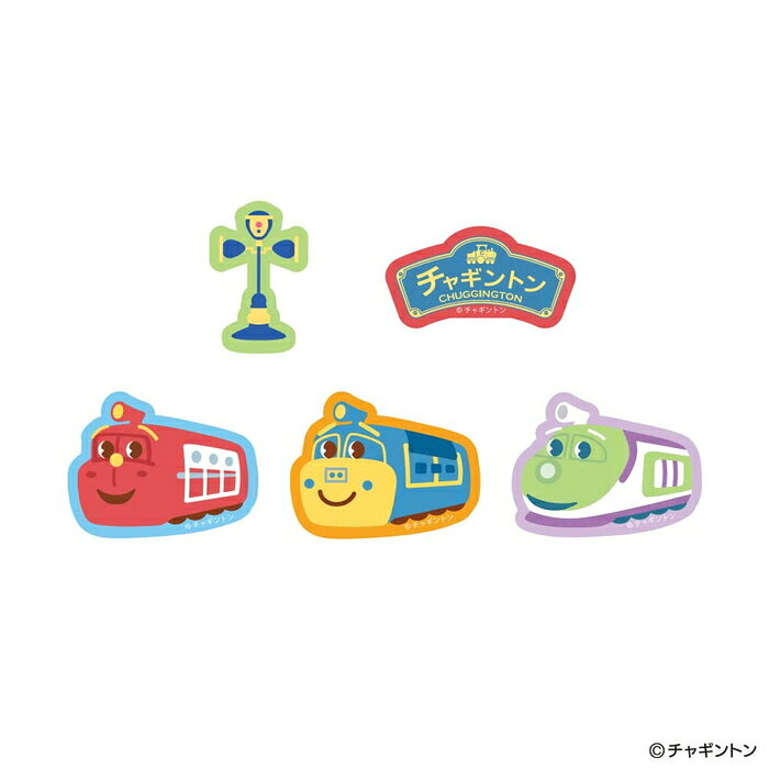 ステッカー キャラクター チャギントン シール スマホ かわいい スマホステッカー ウィルソン ココ ブルースター 5枚 5種 セット 耐水 耐光 シンプル おしゃれ 人気 電車 防水性 色褪せない 水に強い 長持ち 耐久性 防水ステッ