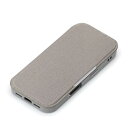 iPhone16 手帳型ケース おしゃれ iPhone ケース 手帳型 大人 カバー 耐衝撃 衝撃吸収 耐衝撃ケース カード収納 ワイヤレス充電 マグネット 磁石 ストラップホール 落下防止 背面クリア ガラス クリア 透明 キャンバス キャンバス調 ライトグレー グレー