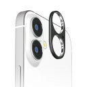 iPhone16 カメラフィルム カメラカバー カメラレンズフレーム アルミ ブラック