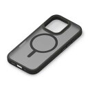 iPhone 16 Pro ケース クリア クリアケース シンプル かわいい 韓国 ストラップホール ストラップホール付き ストラップ MagSafe対応 MagSafe マグセーフ 対応 ブラック 黒 くろ black 耐衝撃 耐衝撃ケース ハイブリッド ハイブリッドケース