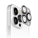 iPhone16Pro カメラフィルム カメラカバー カメラフルプロテクター アルミ シルバー