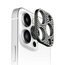 iPhone16Pro カメラフィルム カメラカバー カメラレンズフレーム ラインストーン ブラック