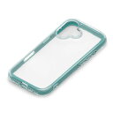 iPhone 16 ケース クリア クリアケース シンプル かわいい 韓国 ストラップホール ストラップホール付き ストラップ ワイヤレス充電 ワイヤレス充電対応 ワイヤレス 充電 青 あお ブルー 耐衝撃 耐衝撃ケース エアクッション