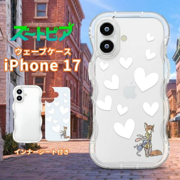 乐天商城 - iPhone17 ケース ディズニー iPhone17 ケース キャラクター かわいい ズートピア 耐衝撃 iPhone 17 ケース クリア ジュディ ニック ウェーブケース ストラップホール iPhone 17 ケース ディズニー かわいい 着せ替えシート 着せ替え可能