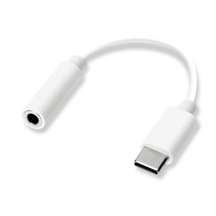 ★ポイント10倍 11/30 23:59迄★3.5mmイヤホン変換アダプタ for USB Type-C ホワイト 新生活 新生活家電 一人暮らし