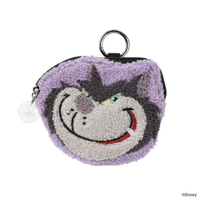 ディズニー ポーチ ルシファー かわいい キャラクター 小物入れ ガジェットポーチ サラサラ 収納 推しキャラ シンデレラ いたずら 飼い猫 小袋 持ち運び便利のサムネイル