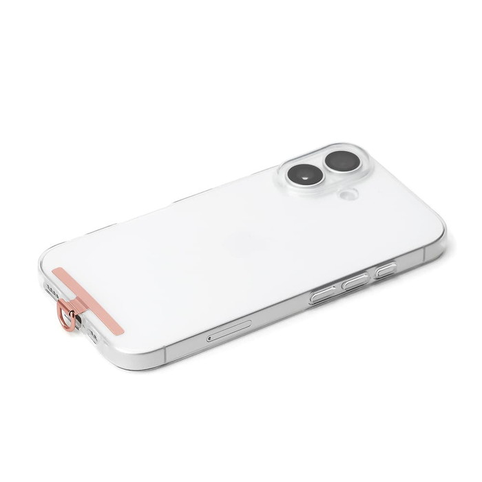 ストラップホルダー おしゃれ ステンレスタイプ カラビナリング付 挟む 人気 ピンク シンプル 流行りアイテム