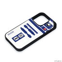 iPhone14Pro iPhone 14 Pro ケース カバー 耐衝撃 保護 PU レザー カードポケット カード収納 ストラップホール スターウォーズ STARWARS R2-D2 R2D2 白 青