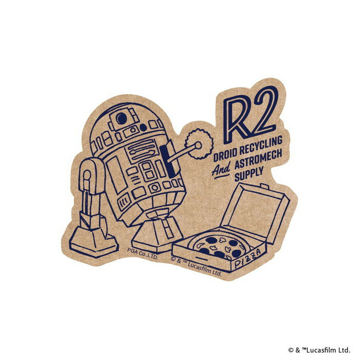 ステッカー シール スマホに挟める かわいい シンプル おしゃれ 韓国 耐水 耐光 ディズニー R2D2 R2-D2 スターウォーズ スター・ウォーズ