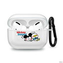 カナヘイ画 AirPods Pro 第1世代 カバー ケース クリア 透明 ディズニー Disney ミッキーマウス ドナルドダック カラビナ エアポッズプロ ...