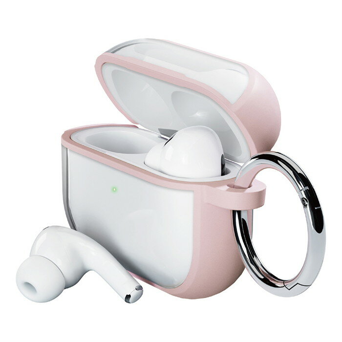 ★ポイント10倍 11/30 23:59迄★AirPods Pro 第2世代 第1世代 カバー ケース ピンク カラビナ AirPodsPro AirPodsP...