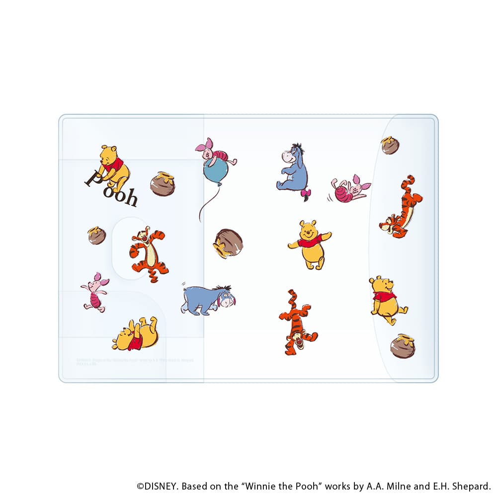 ディズニー パスポートカバー プーさん クリア キャラクター かわいい ピグレット ティガー チケットホルダー カードポケット 搭乗券入れ 海外旅行 便利 パスポート収納 おしゃれ 保護カバー 見開きタイプ トラベルグッズ 母子手帳ケース 手帳カバー asialoop-10112135 FiveStar楽天市場店 サンプル画像2
