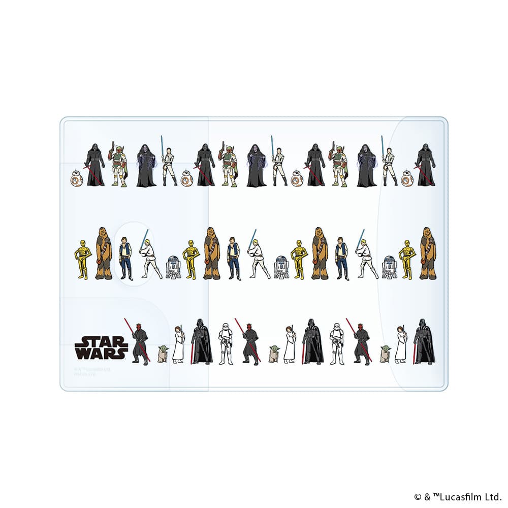 ディズニー パスポートカバー スターウォーズ クリア キャラクター かわいい ルー...