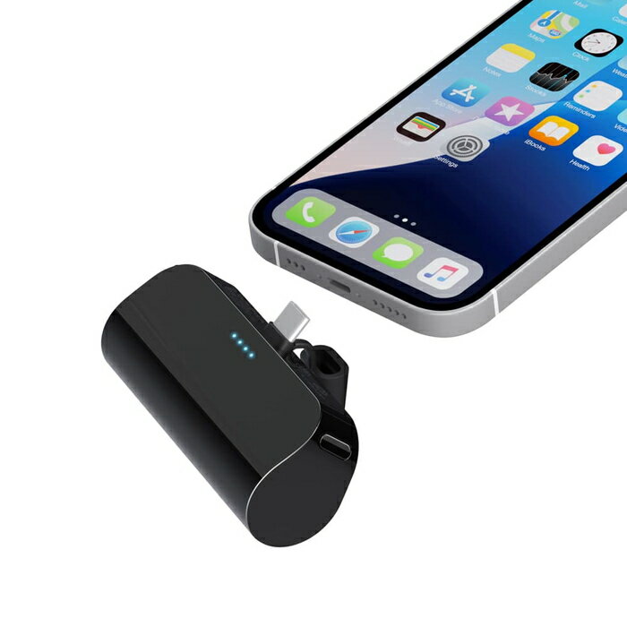 USB Type-C ľ�ޤ���Х���Хåƥ꡼ 5,000mAh �֥�å� �������� �ϥ󥺥ե꡼ ���Ŵ� �Хåƥ꡼ 2��Ʊ������ ������C �����ץ��� �� �����������OK ����