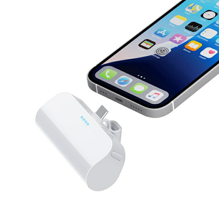 USB Type-C ľ�ޤ���Х���Хåƥ꡼ 5,000mAh �ۥ磻�� �������� �ϥ󥺥ե꡼ ���Ŵ� �Хåƥ꡼ 2��Ʊ������ ������C �����ץ��� �� �����������OK ����
