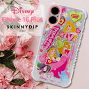iPhone16Plus ケース ディズニー プリンセス オーロラ SKINNYDIP クリア ラメ キラキラソフトケース 耐衝撃 耐衝撃ケース iPhone 16 Plus アイフォン16 プラス アイフォン iPhoneケース ケース ストラップホール キャラクター 公式品