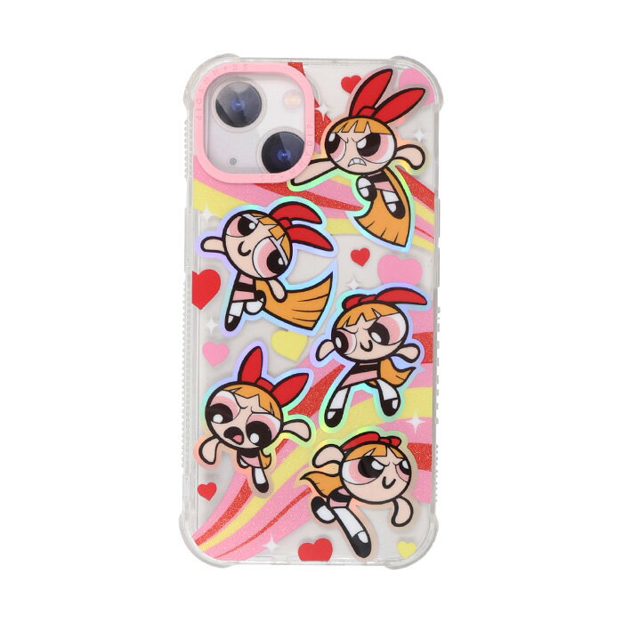 iPhone15 ケース パワーパフガールズ ブロッサム かわいい SKINNYDIP クリア ラメ キラキラ ソフト ソフトケース 耐衝撃 耐衝撃ケース iPhone 15 アイフォン15 アイフォン iPhoneケース ケース パワパフ ストラップホール ワイヤレス充電