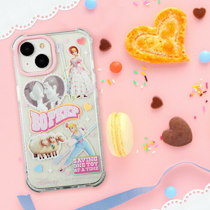iPhone15ProMax ケース ディズニー トイ・ストーリー ボー ウッディ かわいい SKINNYDIP クリア ラメ キラキラ 耐衝撃 耐衝撃ケース iPhone 15 Pro Max アイフォン15プロマックス iPhoneケース トイストーリー ボー・ピープ ス