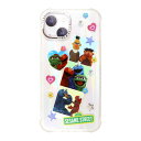 iPhone14 ケース セサミストリート かわいい SKINNYDIP クリア ラメ キラキラ ソフト ソフトケース 耐衝撃 耐衝撃ケース iPhone 14 アイフォン14 アイフォン iPhoneケース ケース セサミ エルモ クッキーモンスター ストラップホール キャラクター