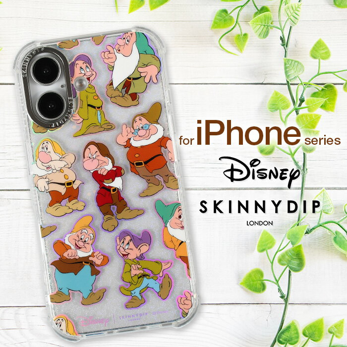 乐天商城 - iPhone 16 Pro ケース 七人の小人 SKINNYDIP カバー 白雪姫 ディズニー プリンセス 可愛い 耐衝撃 スマホ キャラクター キラキラ 人気 プレゼント 誕生日 ギフト