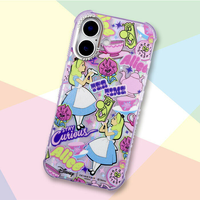 iPhone 16 Pro ケース アリス SKINNYDIP カバー ディズニー プリンセス 不思議の国のアリス 可愛い 耐衝撃 スマホ キャラクター 人気 プレゼント 誕生日 ギフト asialoop-10082358 FiveStar楽天市場店 サンプル画像3