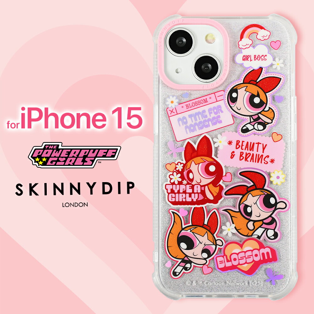 パワーパフガールズ ブロッサム iPhone15 ケース 可愛い キャラクター グッズ おしゃれ TPU 耐衝撃 スマホケース ピンク キズ防止 衝撃吸収 スマホ保護ケース iPhone15専用 iPhoneケース アイフォン パワパフ The Powerpuff Girl