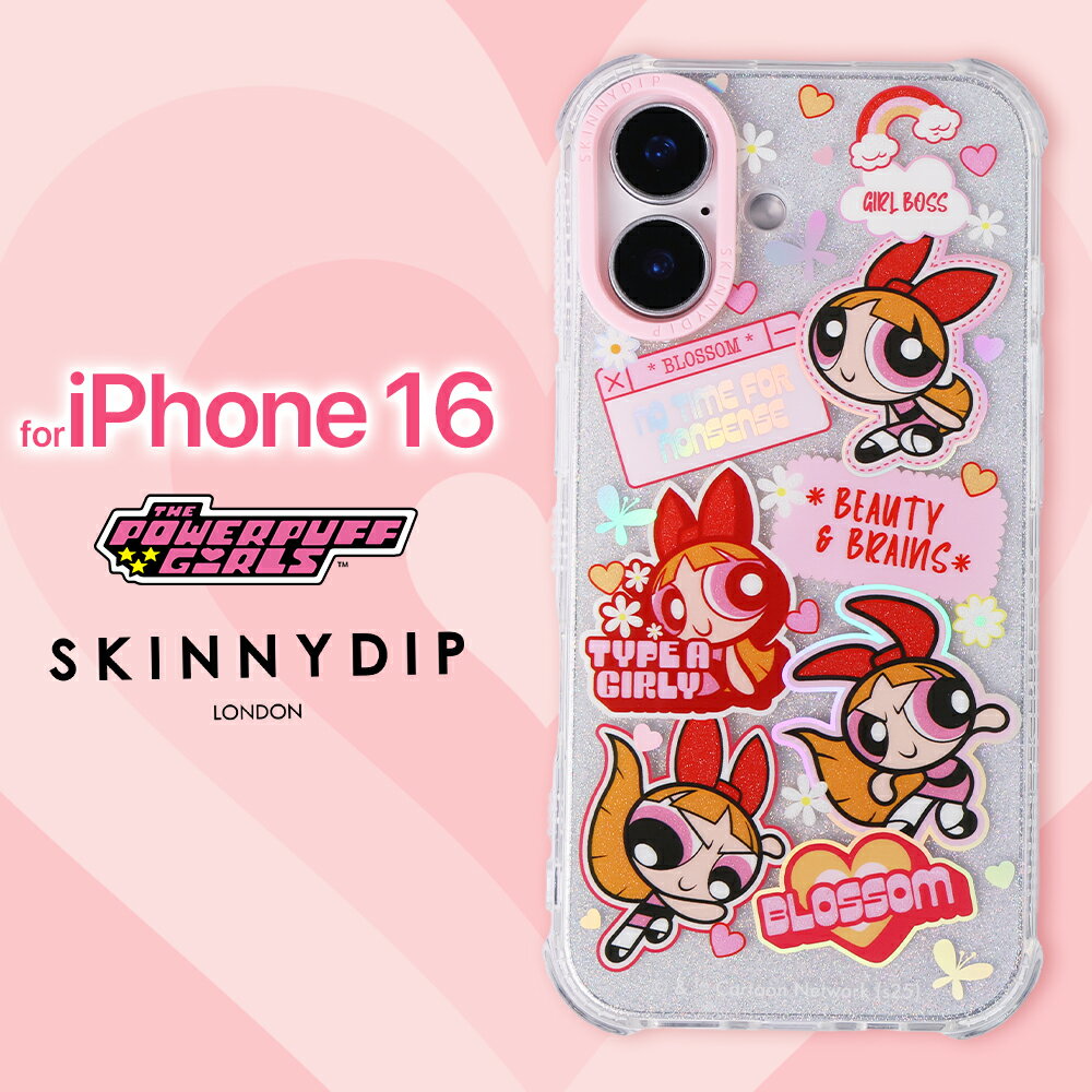 パワーパフガールズ ブロッサム iPhone16 ケース 可愛い キャラクター グッズ おしゃれ TPU 耐衝撃 スマホケース ピンク キズ防止 衝撃吸収 スマホ保護ケース iPhone16専用 iPhoneケース アイフォン パワパフ The Powerpuff Girl