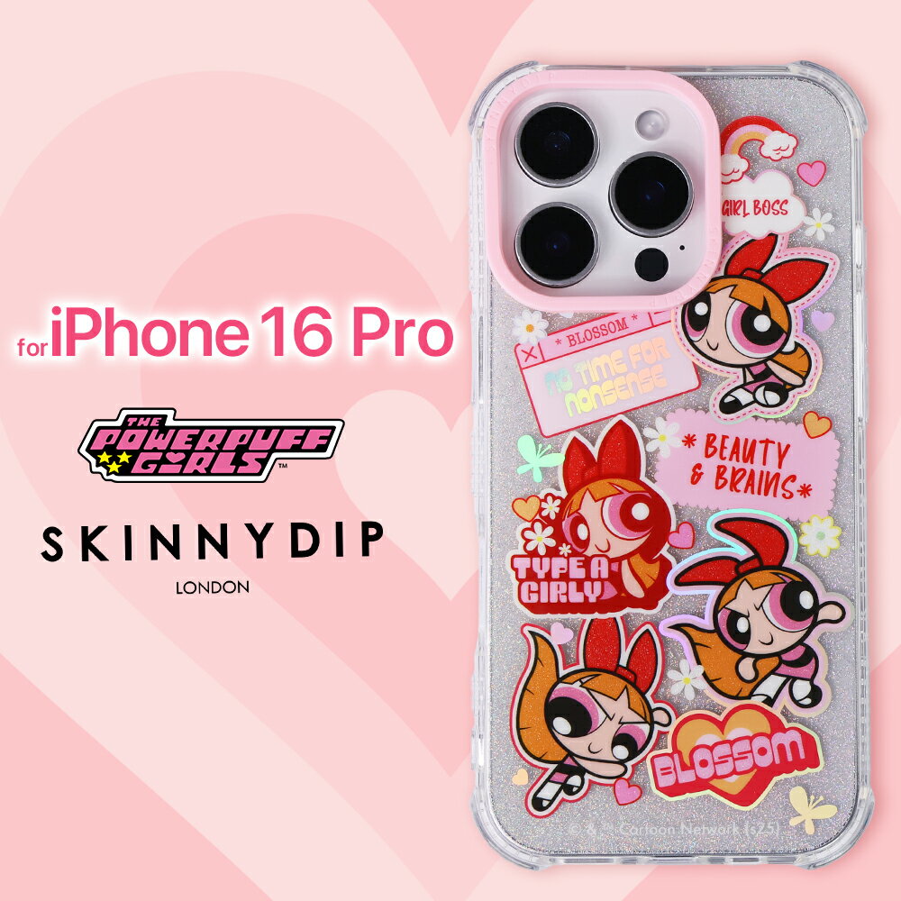 パワーパフガールズ ブロッサム iPhone16Pro ケース 可愛い キャラクター グッズ おしゃれ TPU 耐衝撃 スマホケース ピンク キズ防止 衝撃吸収 スマホ保護ケース iPhone16Pro専用 iPhoneケース アイフォン パワパフ The Powerpuf