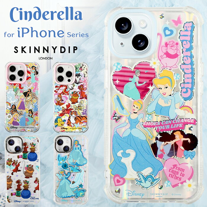 乐天商城 - iPhone16Pro ケース シンデレラ ディズニー プリンセス 相棒 かわいい SKINNYDIP クリア ラメ キラキラ ソフト ソフトケース 耐衝撃 耐衝撃ケース iPhone 15 Pro アイフォン16プロマックス アイフォン iPhoneケース ケース ストラッ