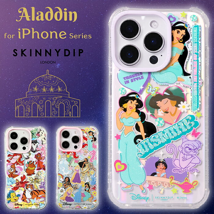 乐天商城 - iPhone16ProMax ケース ディズニー プリンセス 相棒 かわいい SKINNYDIP クリア ラメ キラキラ ソフト ソフトケース 耐衝撃 耐衝撃ケース iPhone 15 Pro アイフォン16プラス アイフォン iPhoneケース ケース ストラップホール キャラクター
