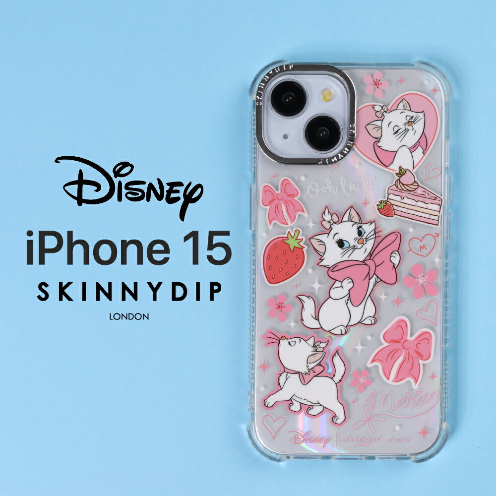 iPhone 15 ケース マリー クリアケース iPhone15 アイフォン15 ディズニー キャ ...